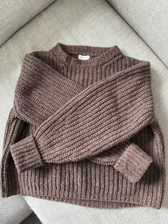 James Street Co. Sweaters - Cozy Brown Ribbed Knit Women’s Sweater